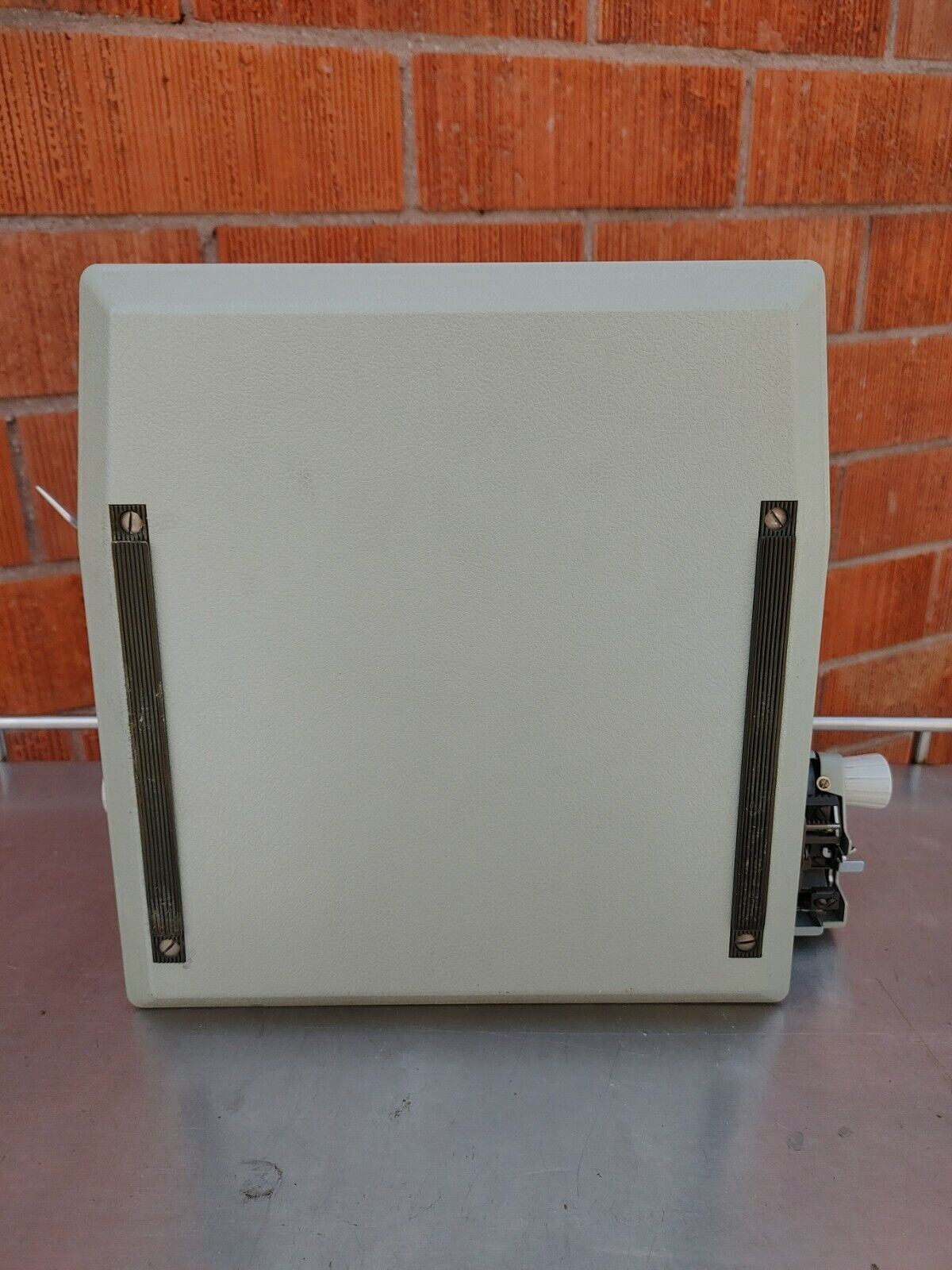 1971 HERMES 3000 PORTABLE TYPEWRITER w/ soft dust cover and hard case - FRANCE