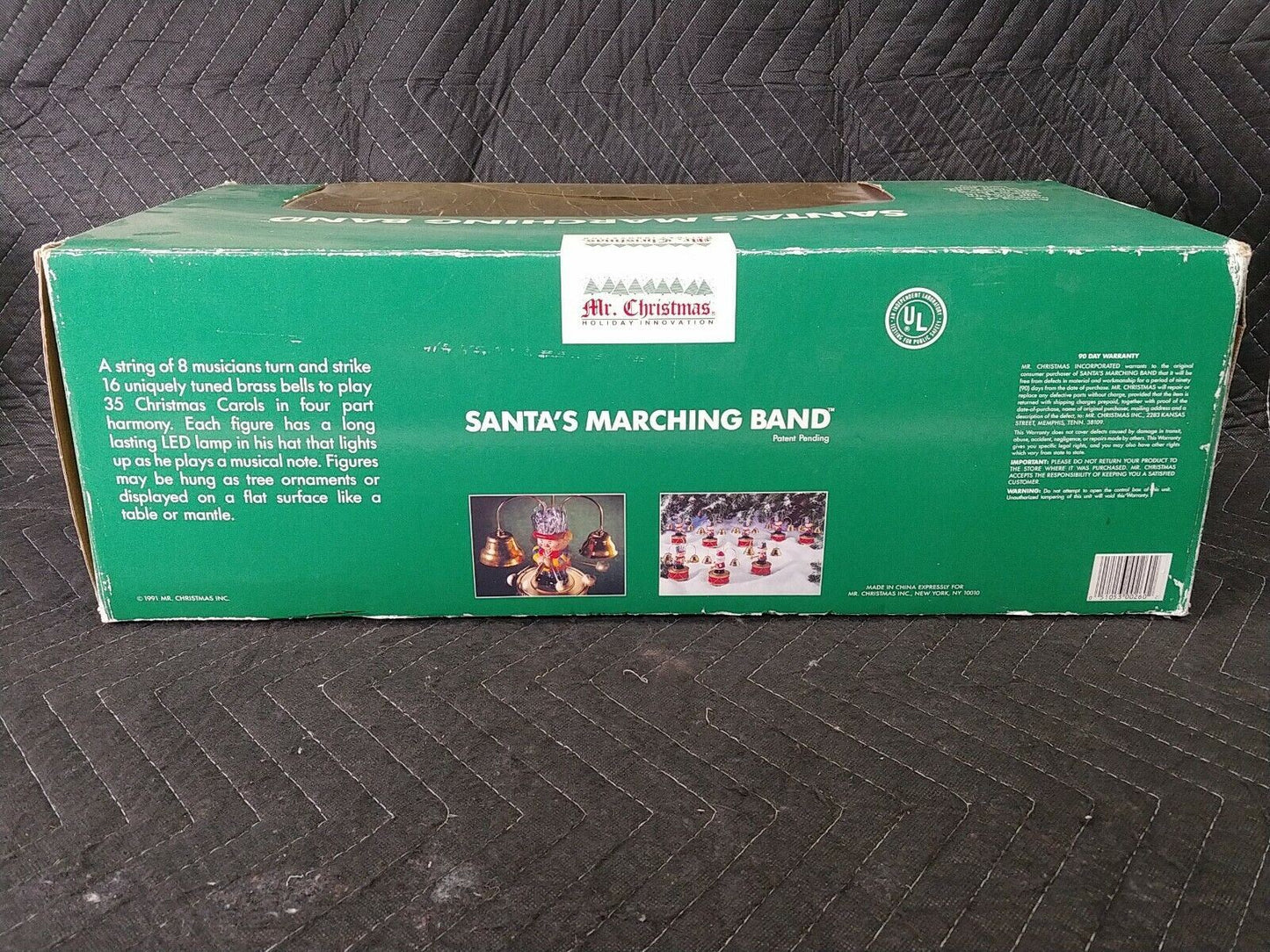 1991 Mr. Christmas Santas Marching Band Musical Holiday Display Lighted Bears