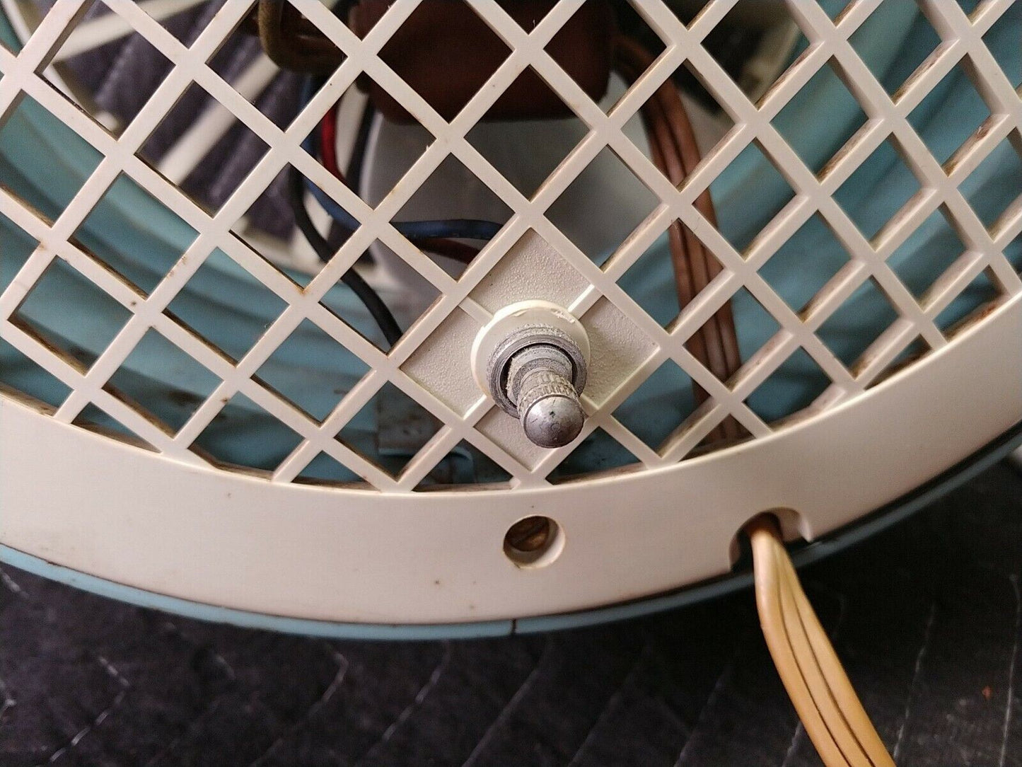 Vintage Westinghouse Riviera Floor Fan Turquoise Atomic Retro Mid Century AF-10