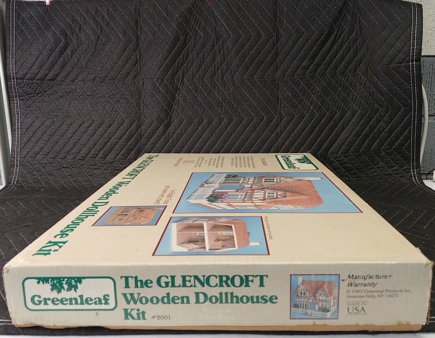 Vtg 1983 Greenleaf The Glencroft Wooden English Tudor Dollhouse Assembly Kit