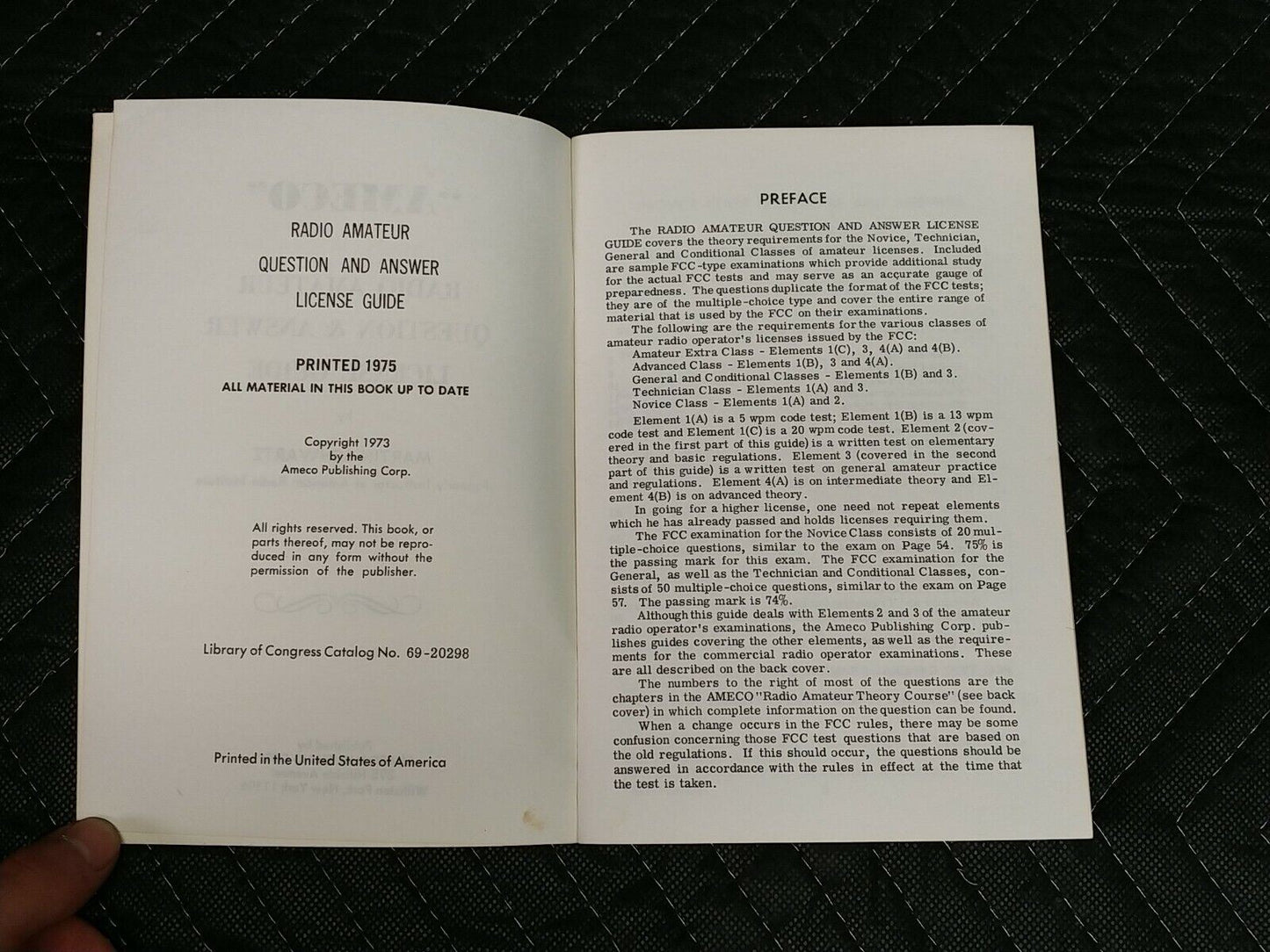 Ameco Radio Amateur Questions And Answers License Guide 1975