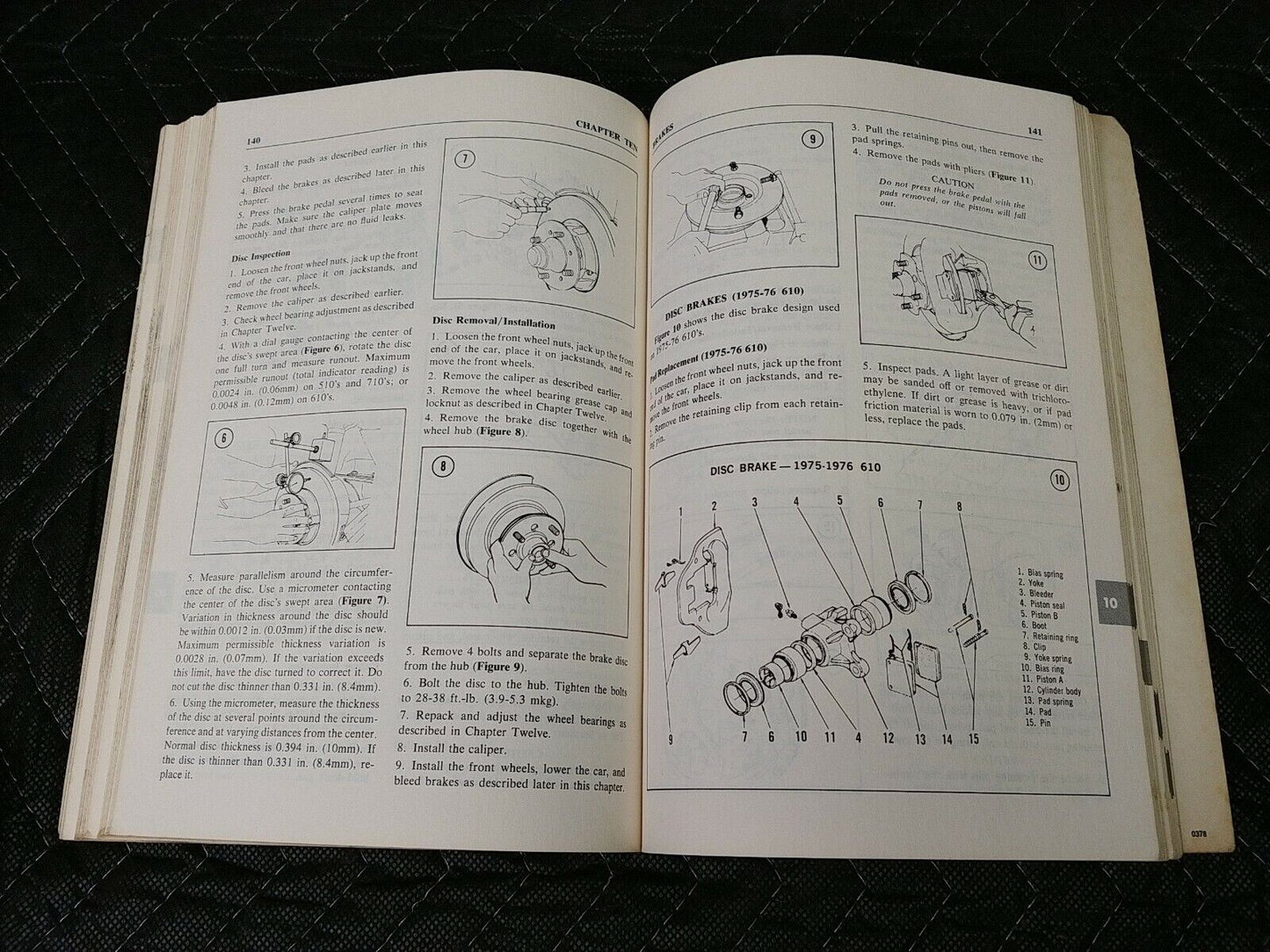 CLYMER #A149 DATSUN 510, 610, 710 1968-77 Shop Manual (Paperback) Nissan