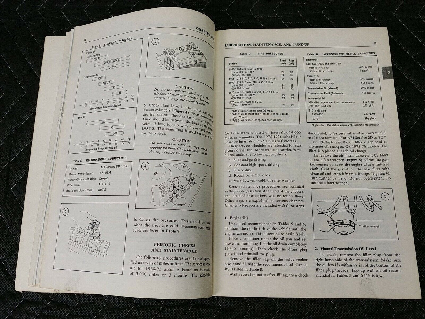 CLYMER #A149 DATSUN 510, 610, 710 1968-77 Shop Manual (Paperback) Nissan