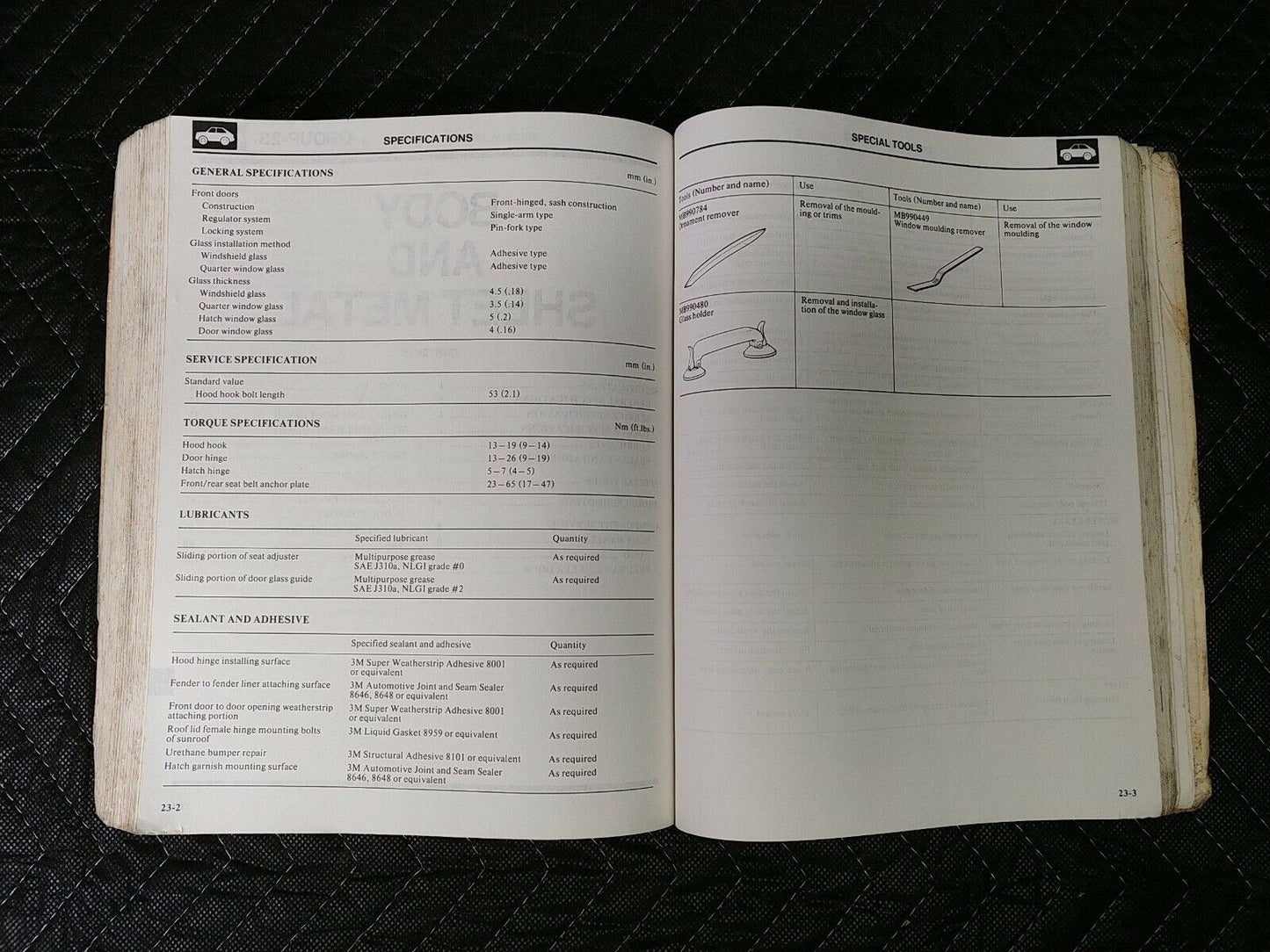 1984 Mitsubishi Starion Service SHOP Repair Manual