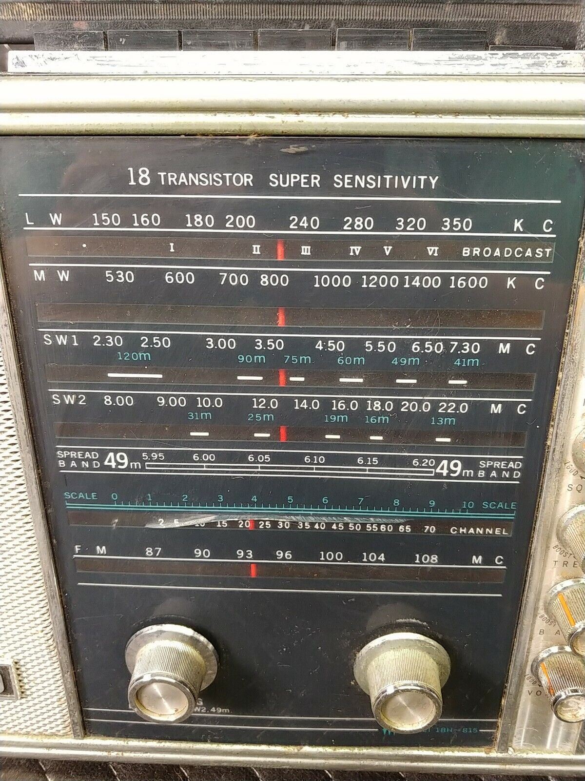 SANYO Transworld Model 18H-815 Transistor Radio Japan - Tested