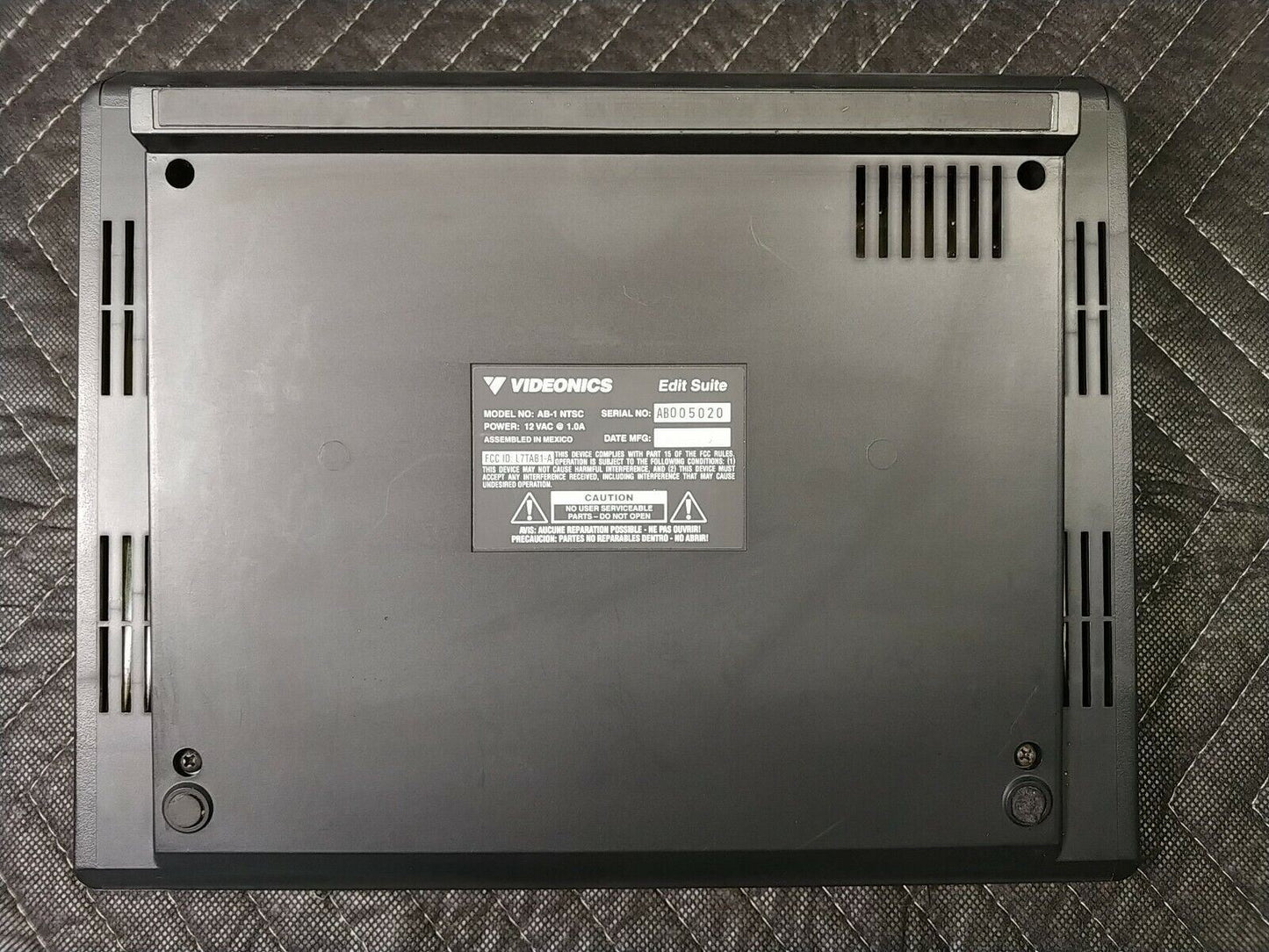 Vintage Videonics AB-1 NTSC Edit Suite A/B Roll Edit Controller w/ Manuals