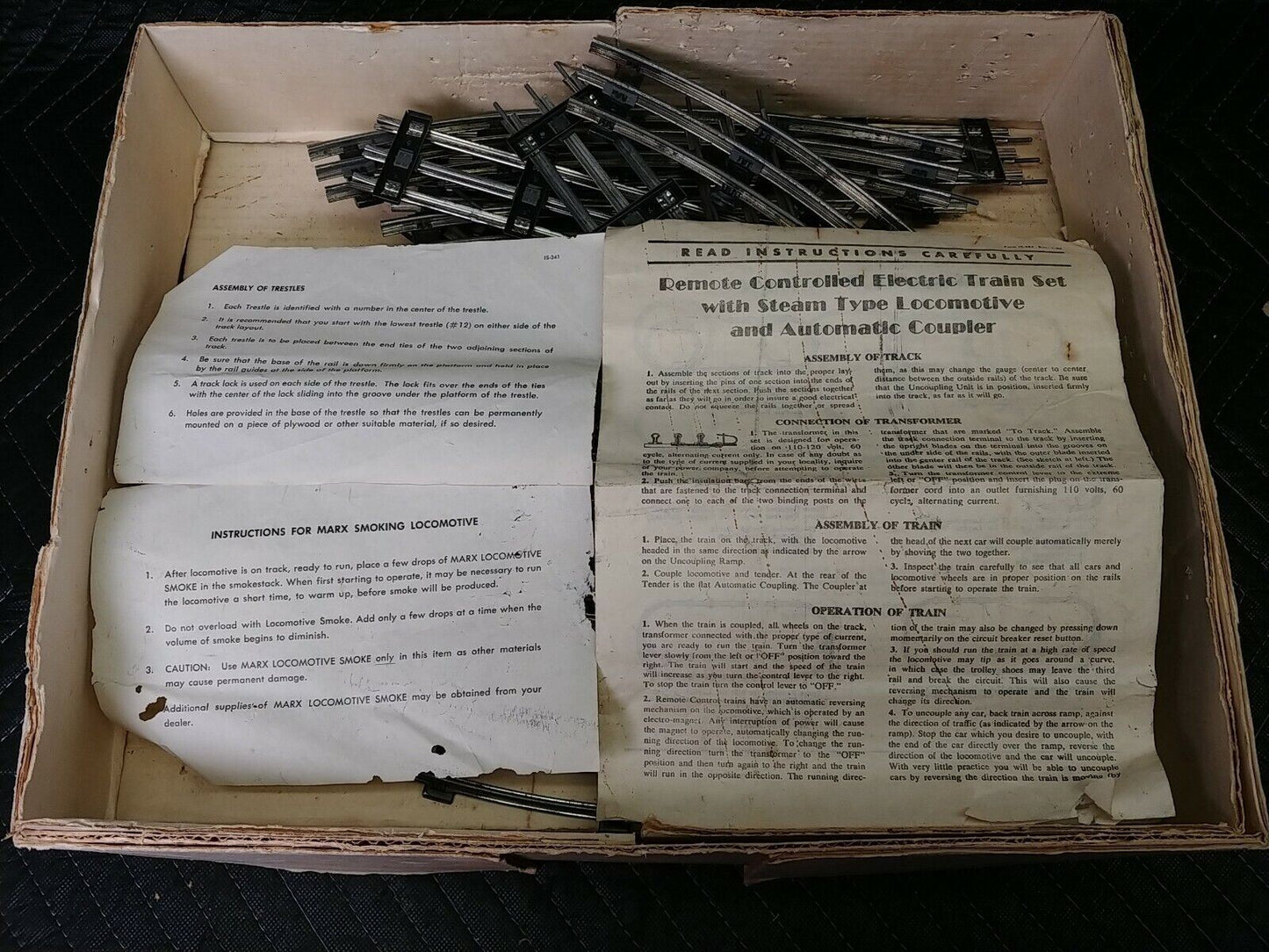 VINTAGE MARX 9615 SEARS ALLSTATE ELECTRIC TRAIN SET O SCALE