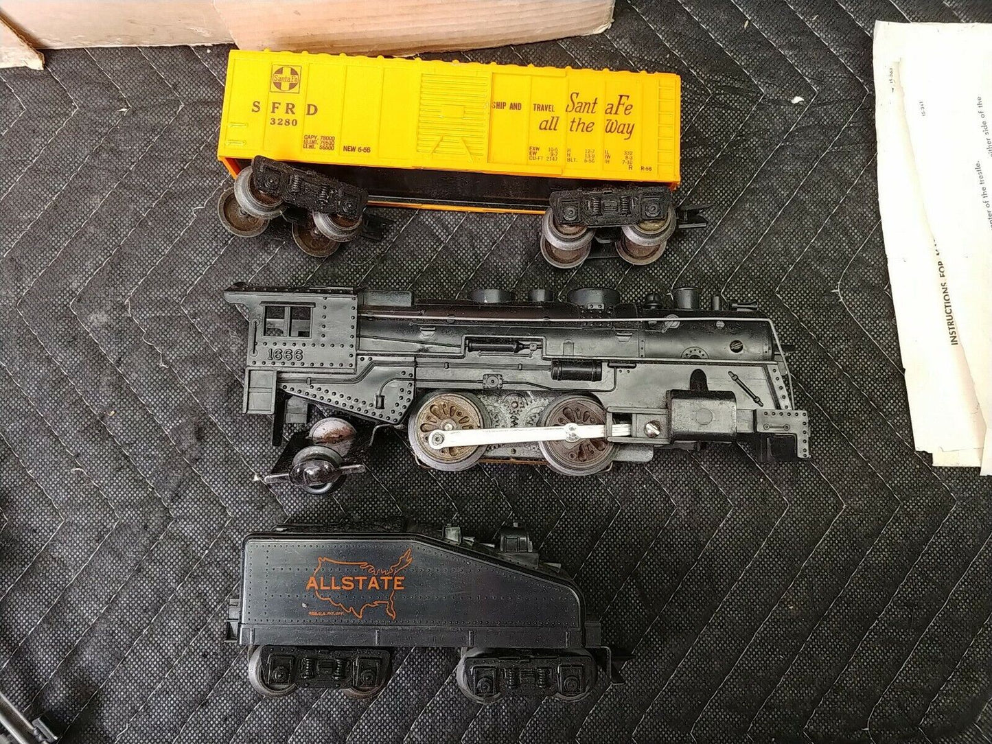 VINTAGE MARX 9615 SEARS ALLSTATE ELECTRIC TRAIN SET O SCALE