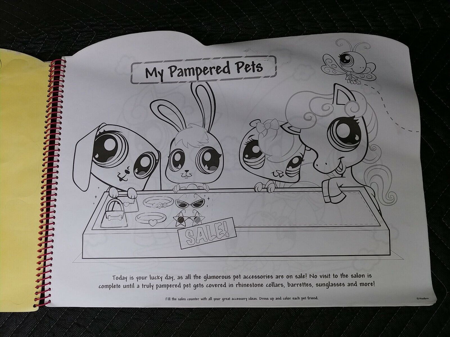 2006 LITTLEST PET SHOP GIANT COLORING & ACTIVITY FUN PAD W/ STICKERS - unused