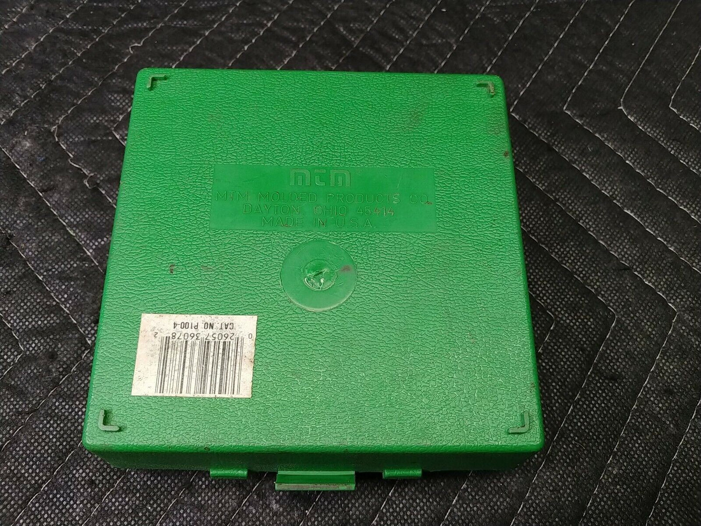 MTM 100 Round Flip Top Ammo Box Storage Case Handgun 45-44 Magnum Green