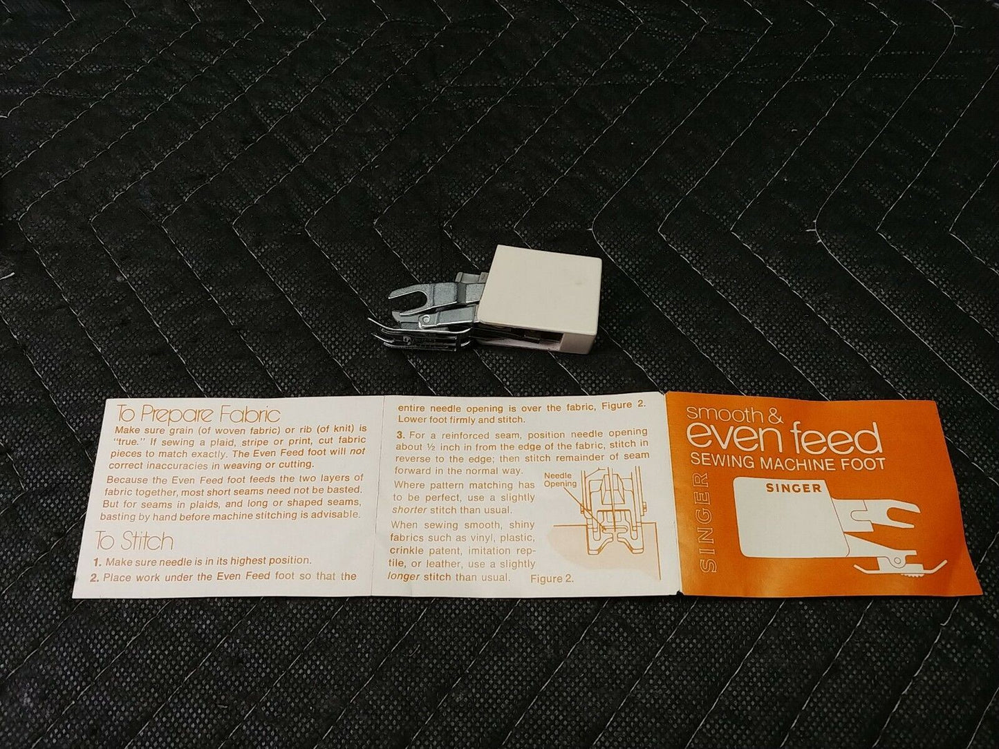 Vintage Singer C400 Smooth & Even Feed Sewing Machine Foot