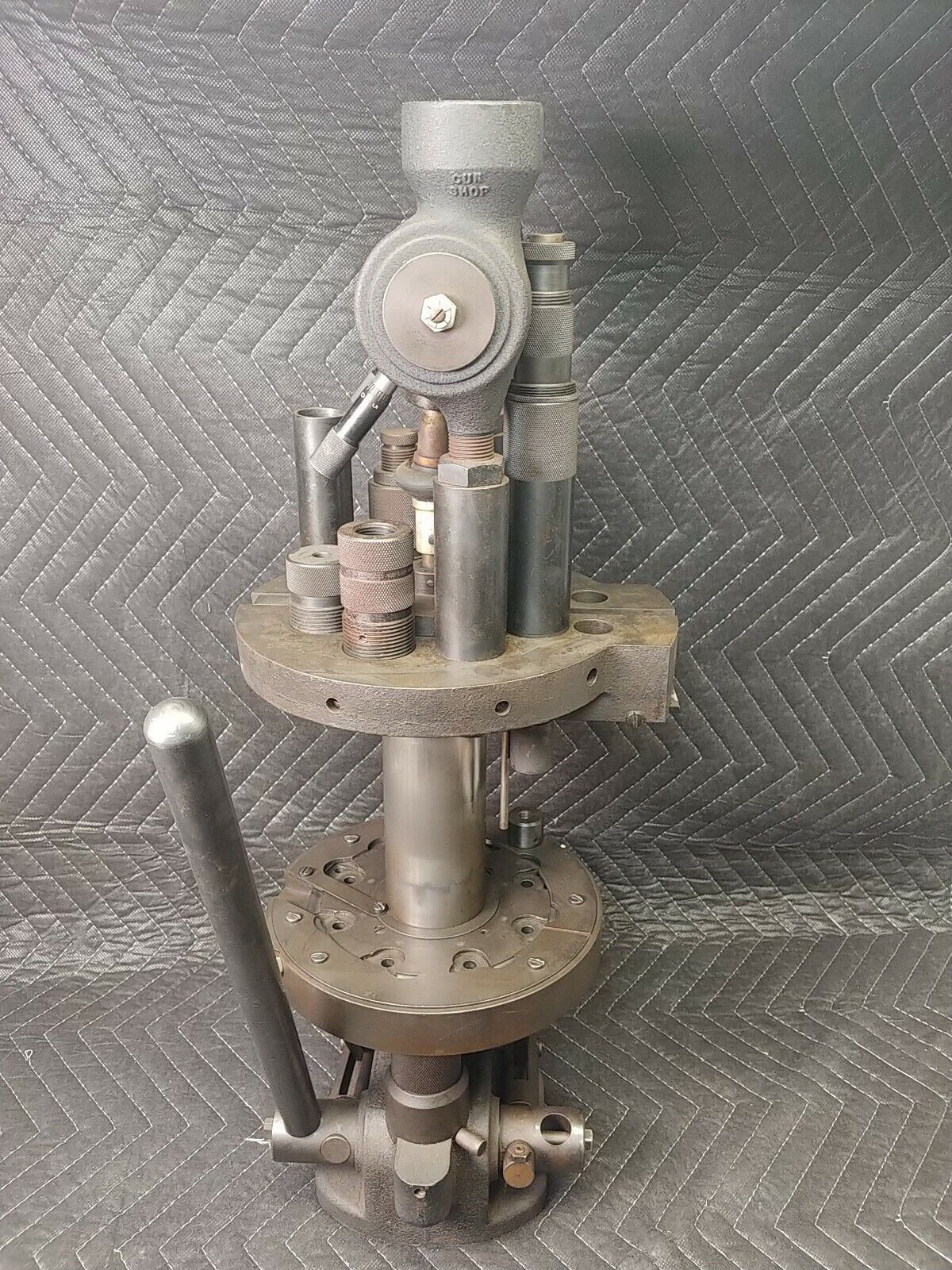 Vtg Hollywood Gun Shop Senior Turret Reloading Press Load Up To 12 ga w/ Manuals