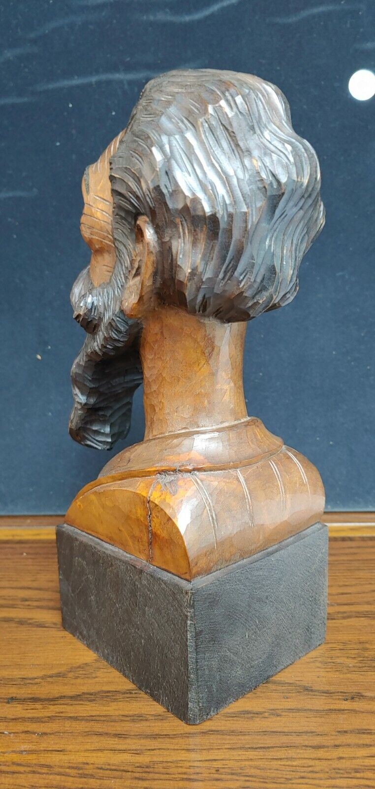 Vintage Carved Wood Bookends Don Quixote & Sancho Panza Ouro Made In Spain NICE