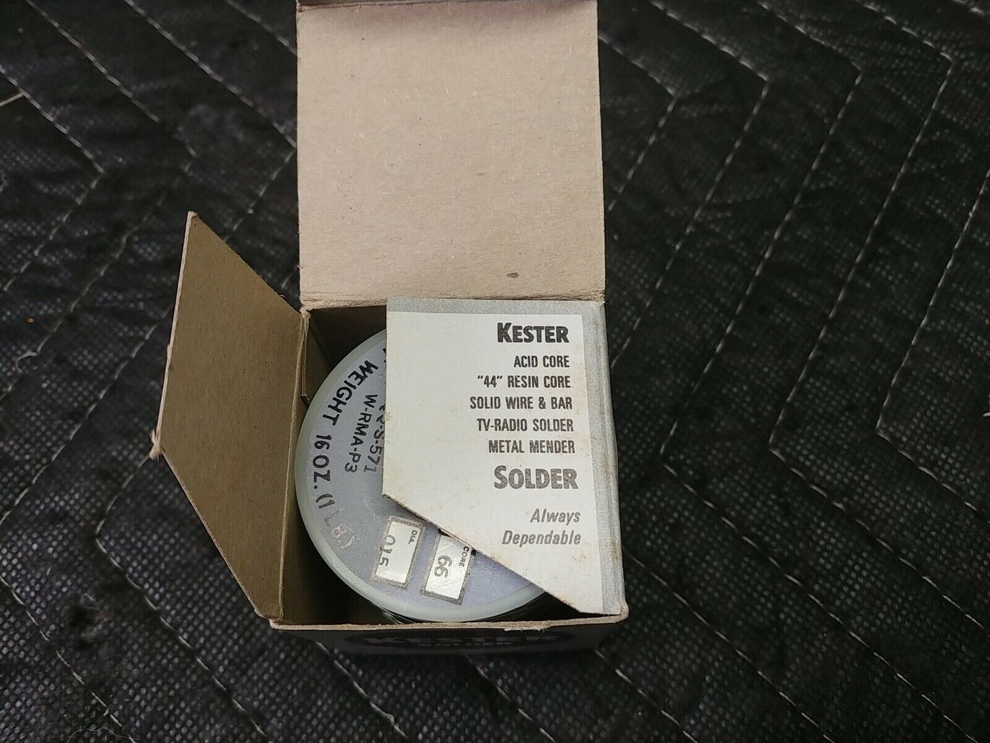 Kester 282 Resin Core Solder Alloy Sn63 .015 Diameter Core #66 QQS-571 W-RMA-P3