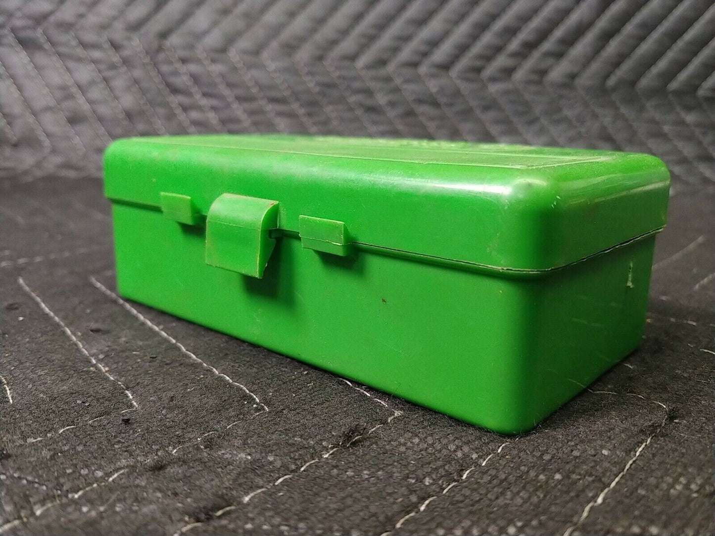 MTM Case-gard 50 Green Plastic Reloading Ammo Box 45-44 caliber