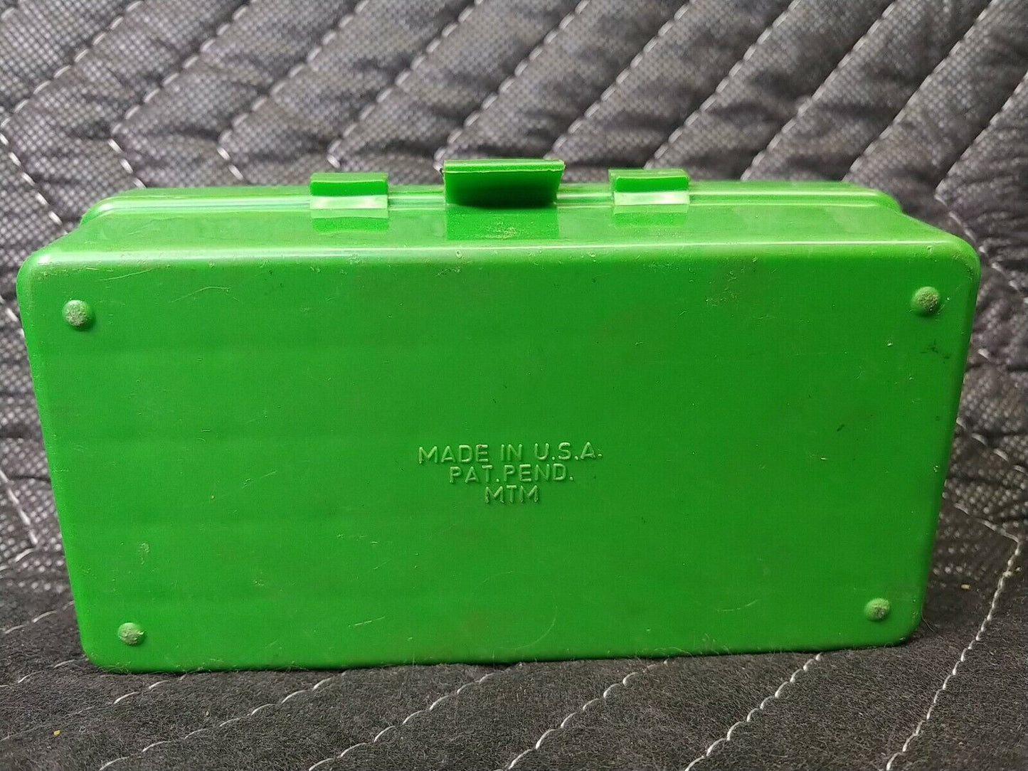 MTM Case-gard 50 Green Plastic Reloading Ammo Box 45-44 caliber