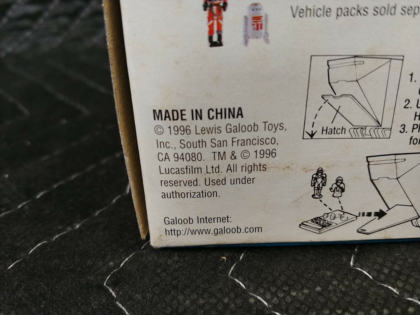 Vintage Star Wars Action Fleet Jawa Sandcrawler Micro Machines Galoob