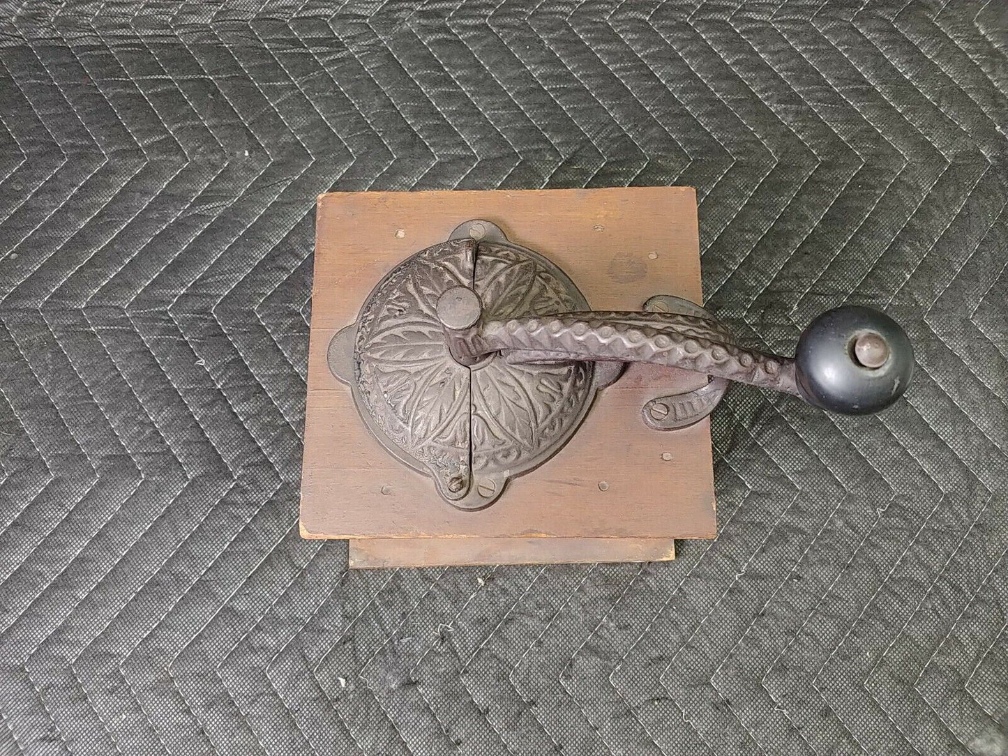 Antique Improved Coffee Mill Belmont Hardware Steel Alloy Buhrs 2870