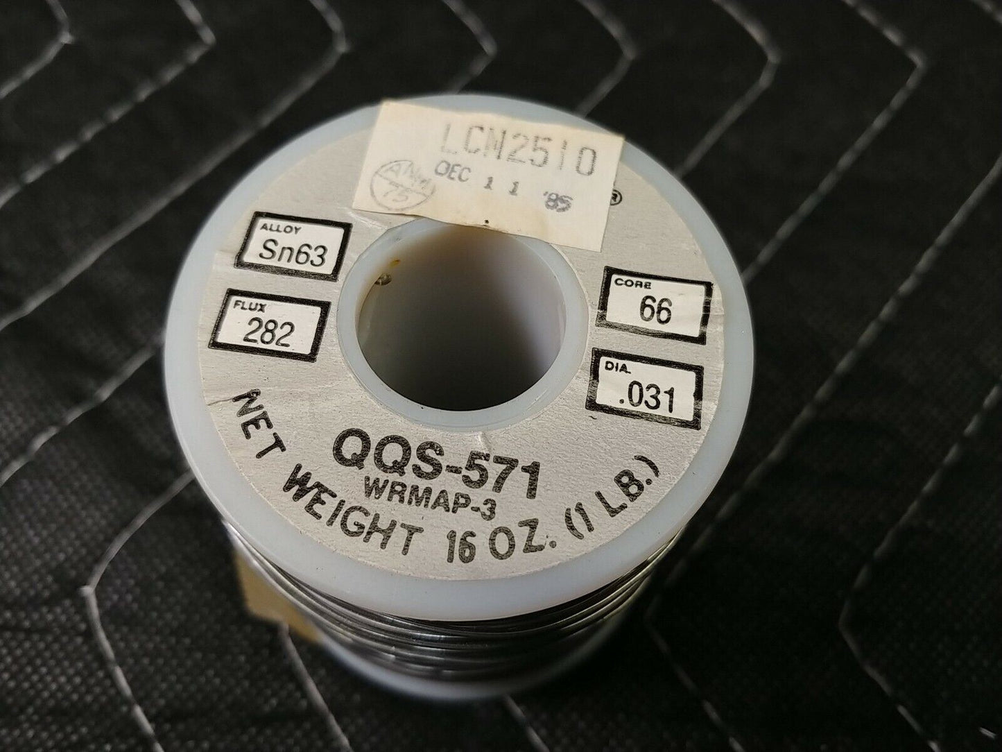 Kester 232" Resin Core Solder Alloy QQ-S-571 W-RMA-P3 .031" Diameter Core #56