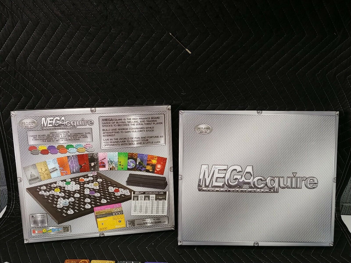 MegaAcquire 2012 Kickstarter Wealth Building Board Game 3 - 6 Players 13+