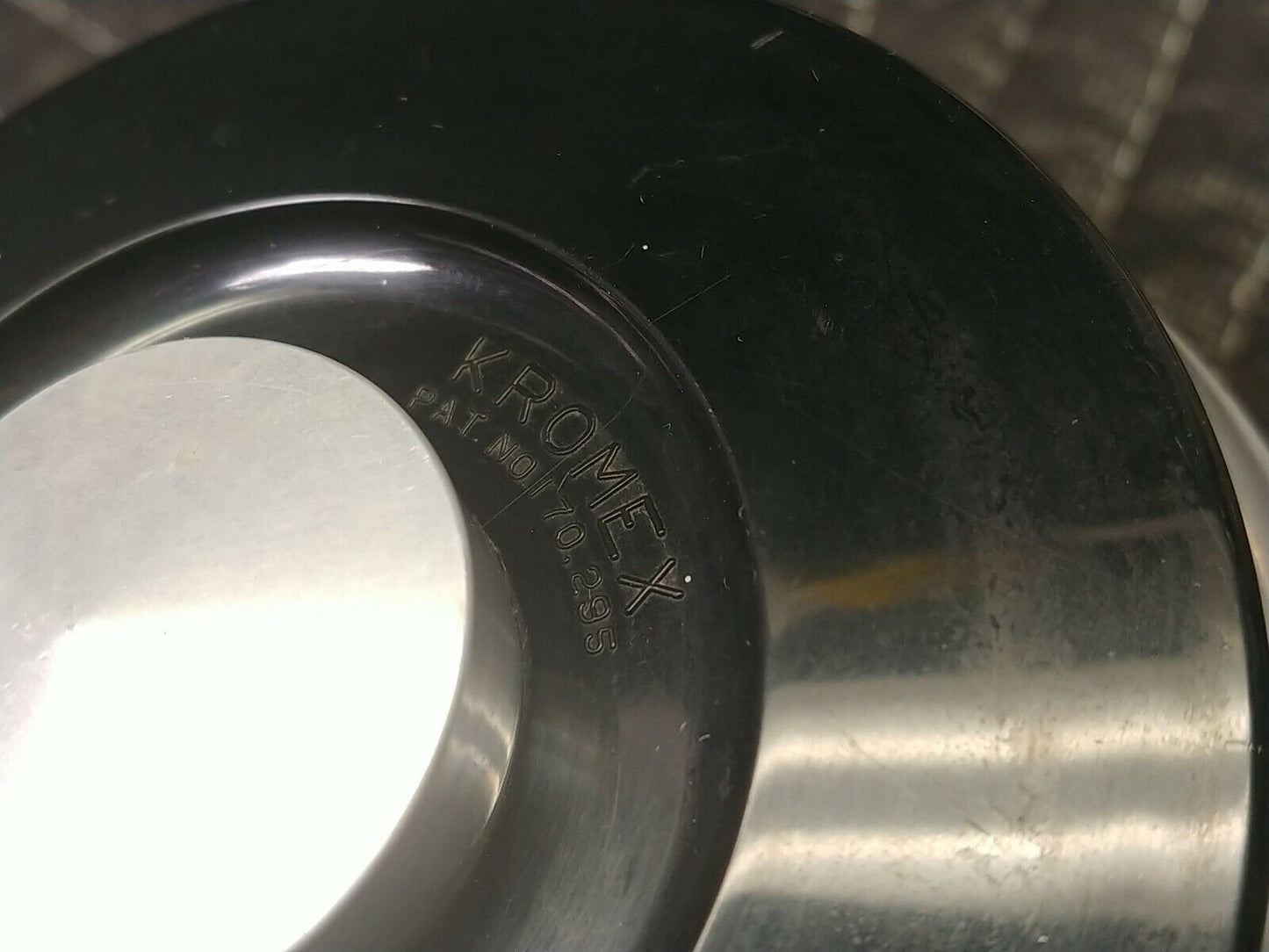 VTG Kromex Spun Aluminum 3 Pc Canister Set Tea, Sugar, Coffee