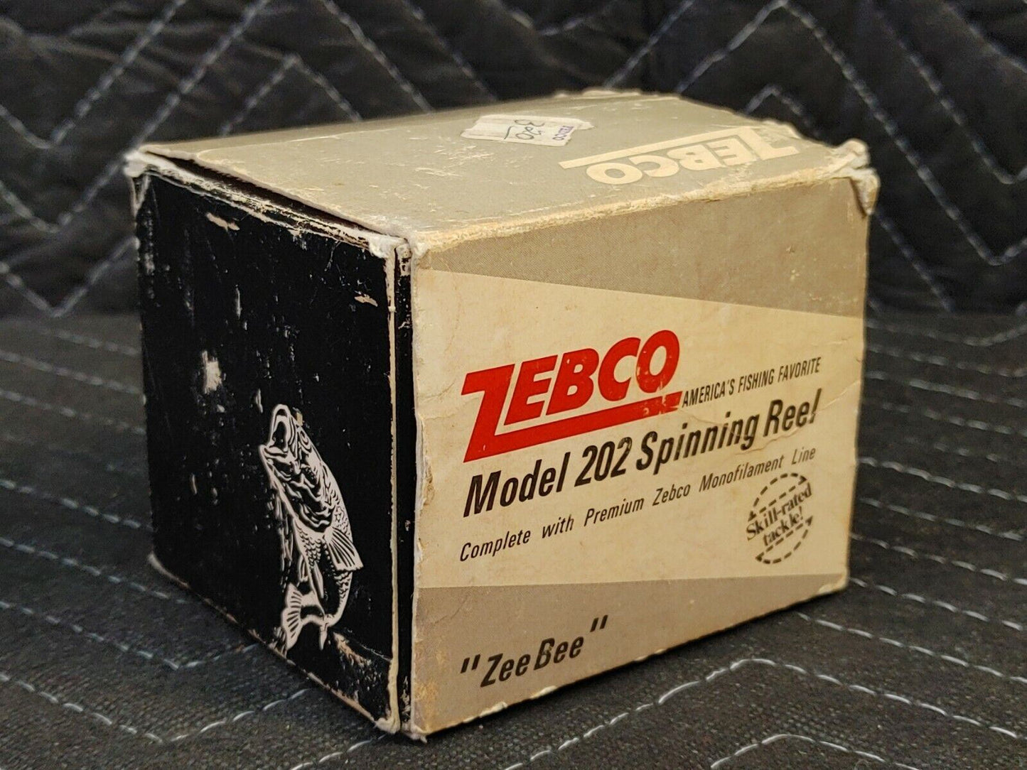 Vintage Zebco 202- Spinning Reel head with Box and Instructions ZeeBee