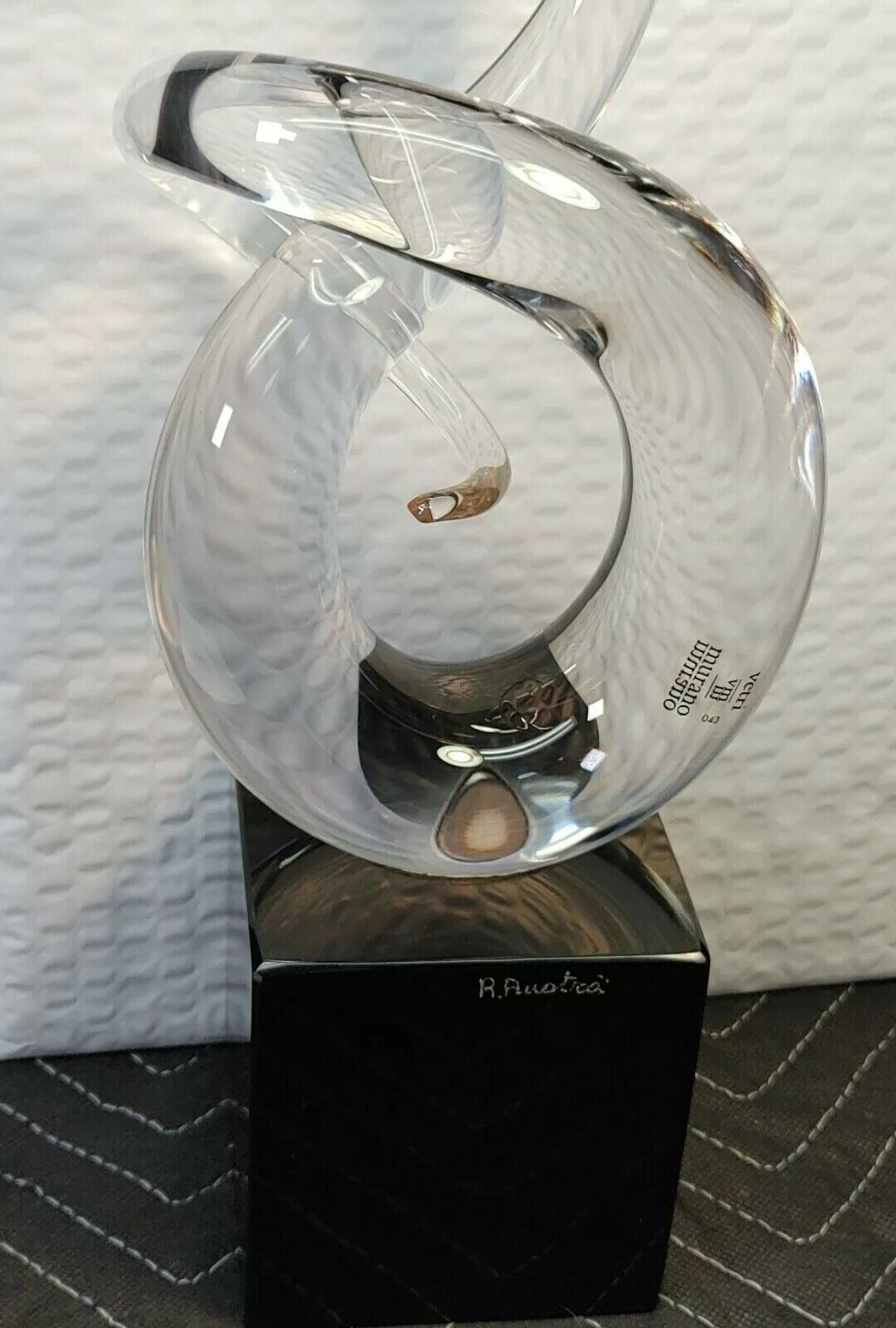 Vintage Renato Anatra Large Vetri Murano Studio Art Glass Sculpture Signed