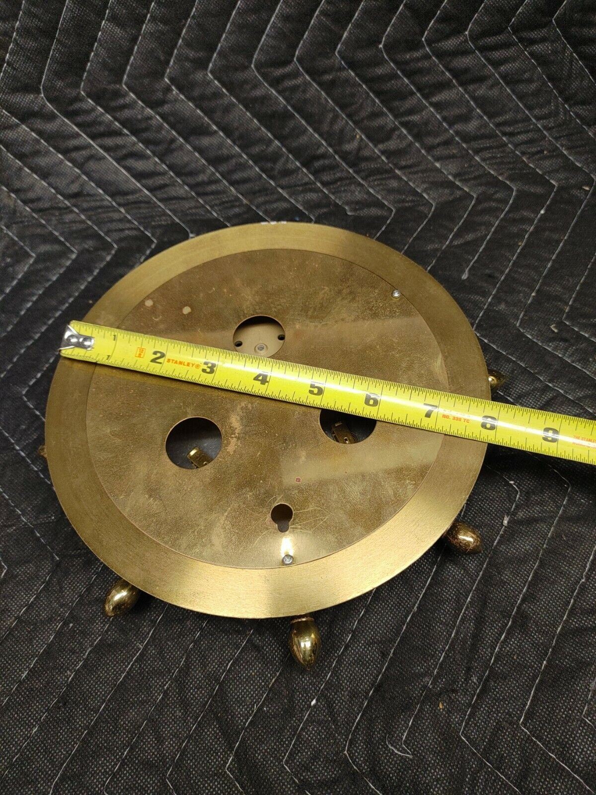 Vintage CAPTAIN MORGAN SPICED RUM Brass Weather Station Barometer Helm Wheel