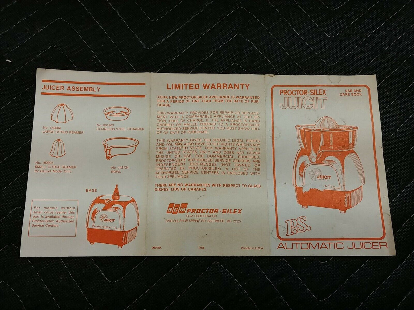 NOS Vintage Proctor Silex Automatic "Juicit" Citrus Juicer Chrome Electric & BOX