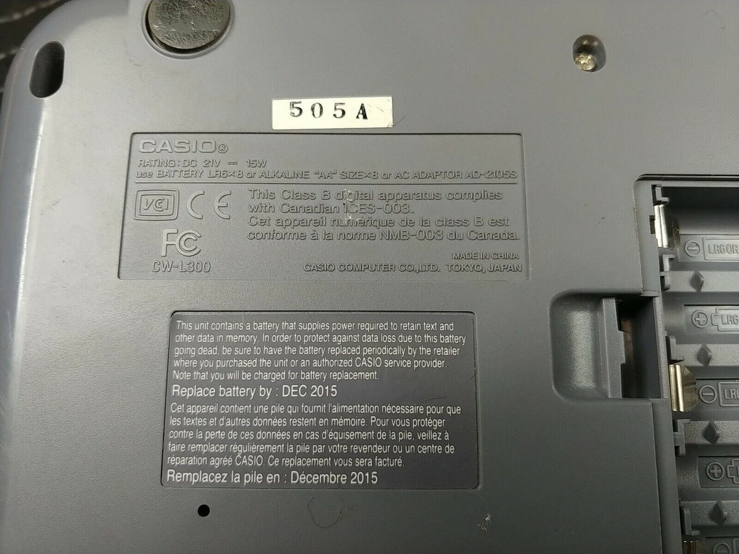 Casio Label Biz Disc Title Printer CW-L300 Works