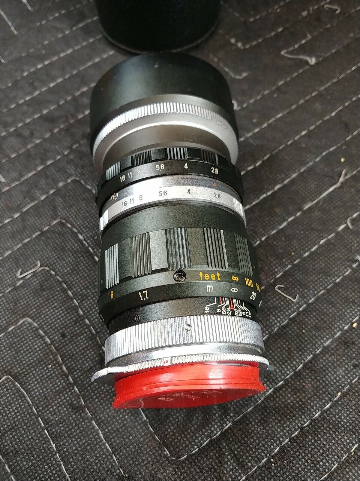 Yashica Super Yashinon-R 13.5cm F2.8 Japan No.1380698 Original Leather Case