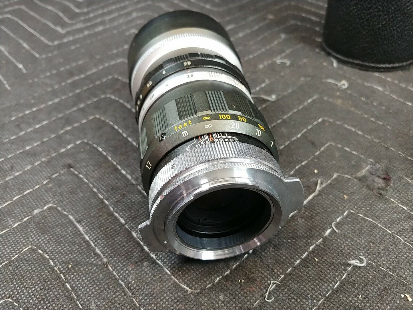 Yashica Super Yashinon-R 13.5cm F2.8 Japan No.1380698 Original Leather Case