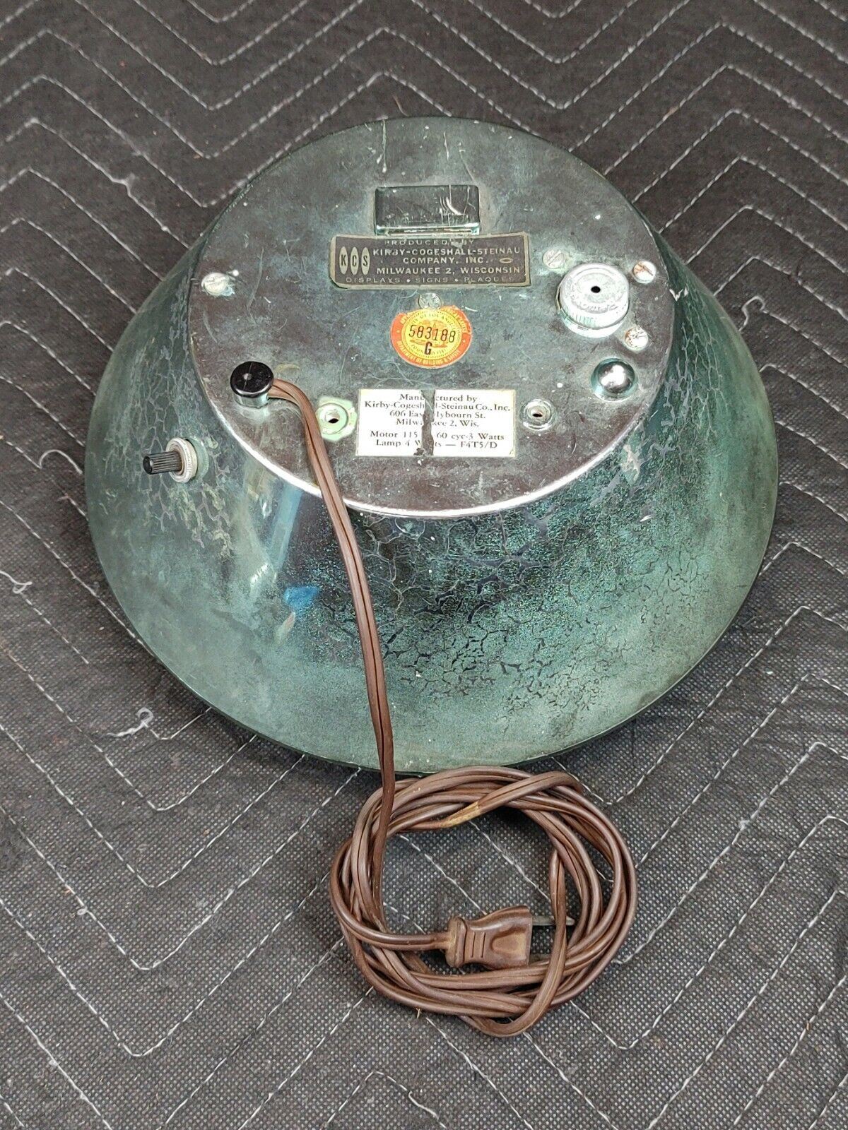 Vintage Busch Bavarian Beer Lighted Motion Sign - Kaleidoscope Rainbow BarBack