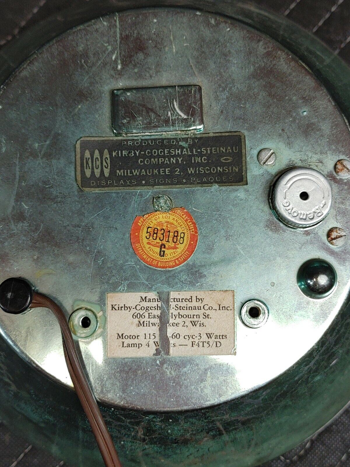 Vintage Busch Bavarian Beer Lighted Motion Sign - Kaleidoscope Rainbow BarBack