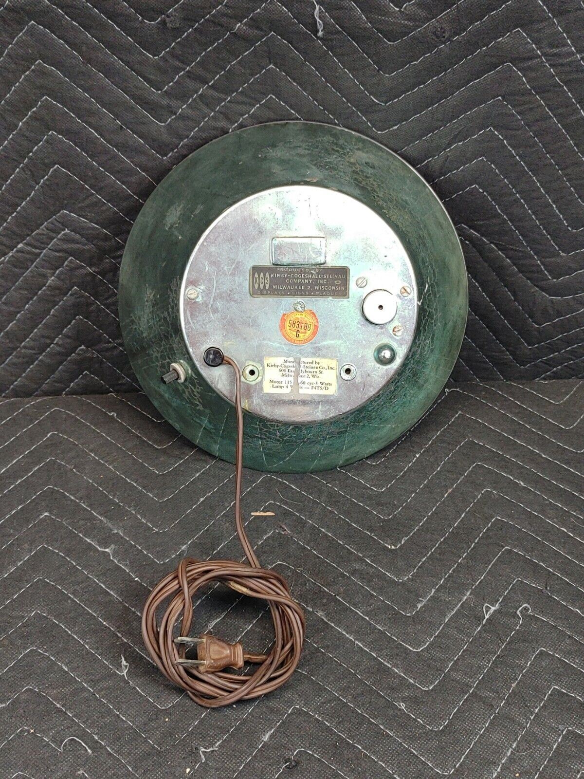 Vintage Busch Bavarian Beer Lighted Motion Sign - Kaleidoscope Rainbow BarBack