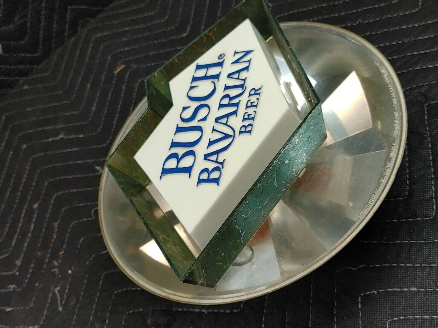 Vintage Busch Bavarian Beer Lighted Motion Sign - Kaleidoscope Rainbow BarBack