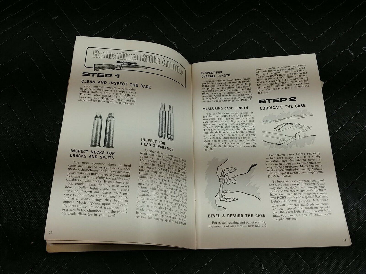 1976 RCBS Reloading Guide Fourth Edition Fred Huntington Booklet
