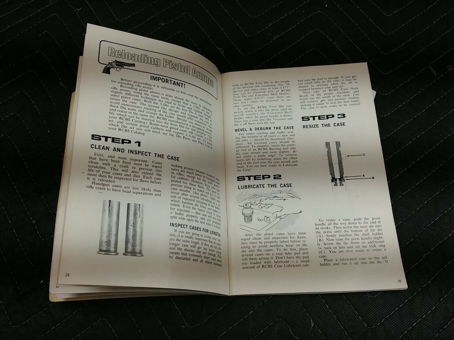 1976 RCBS Reloading Guide Fourth Edition Fred Huntington Booklet