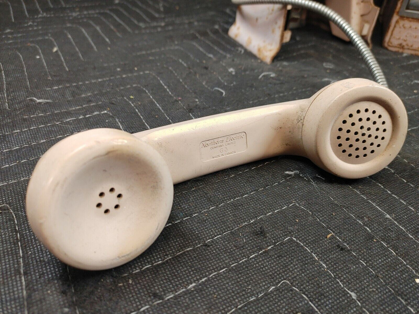 Vintage 3 Slot Rotary Northern Electric Payphone 1969 w/ key