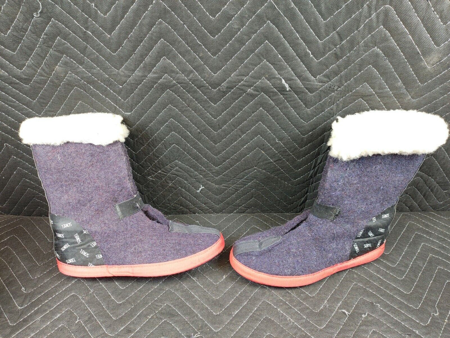 Sorel Caribou Boots Wool Inserts Womens 8 WOS Made in Canada Snow Shoes