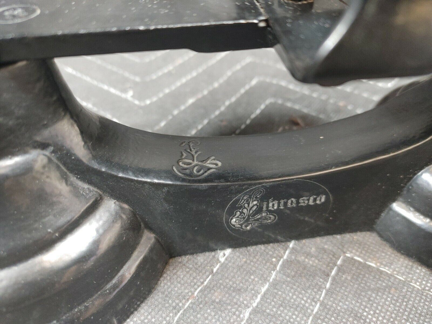 Vintage LIBRASCO Cast Iron & Brass Apothecary Scale w/7 Brass Weights