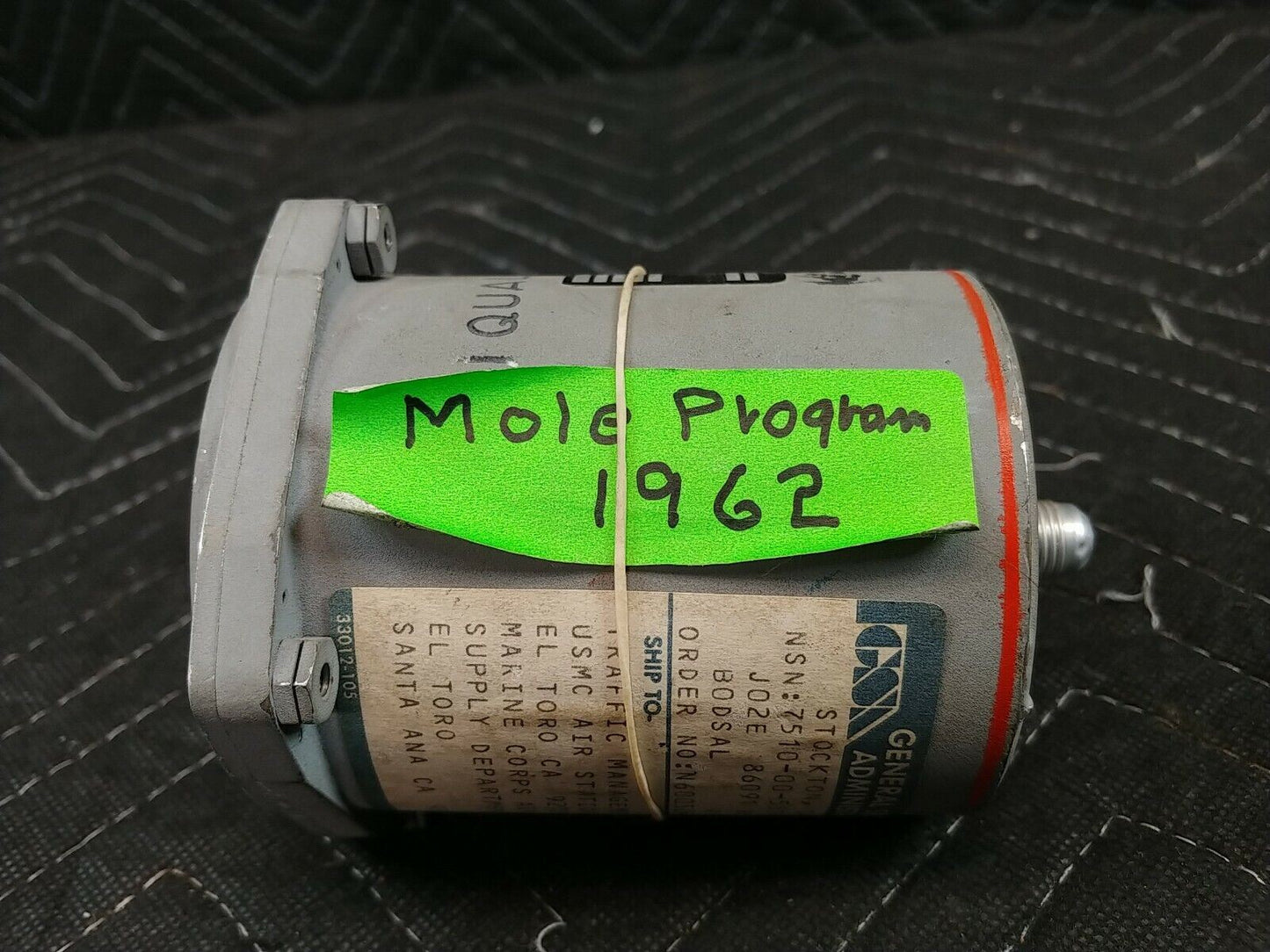Marine Corps Air Station El Toro Barometric Pressure Indicator Mole Program 1962