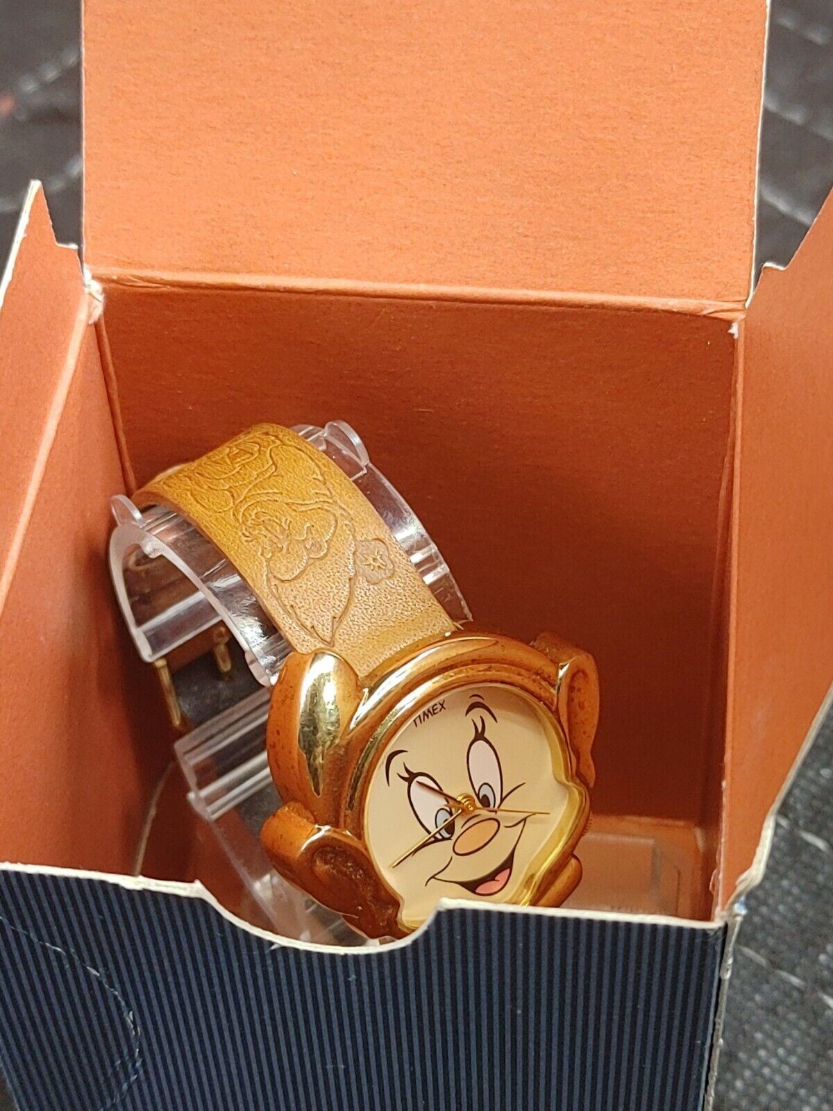 NOS Vintage Timex Watch Walt Disney Dopey Snow White and the Seven Dwarfs