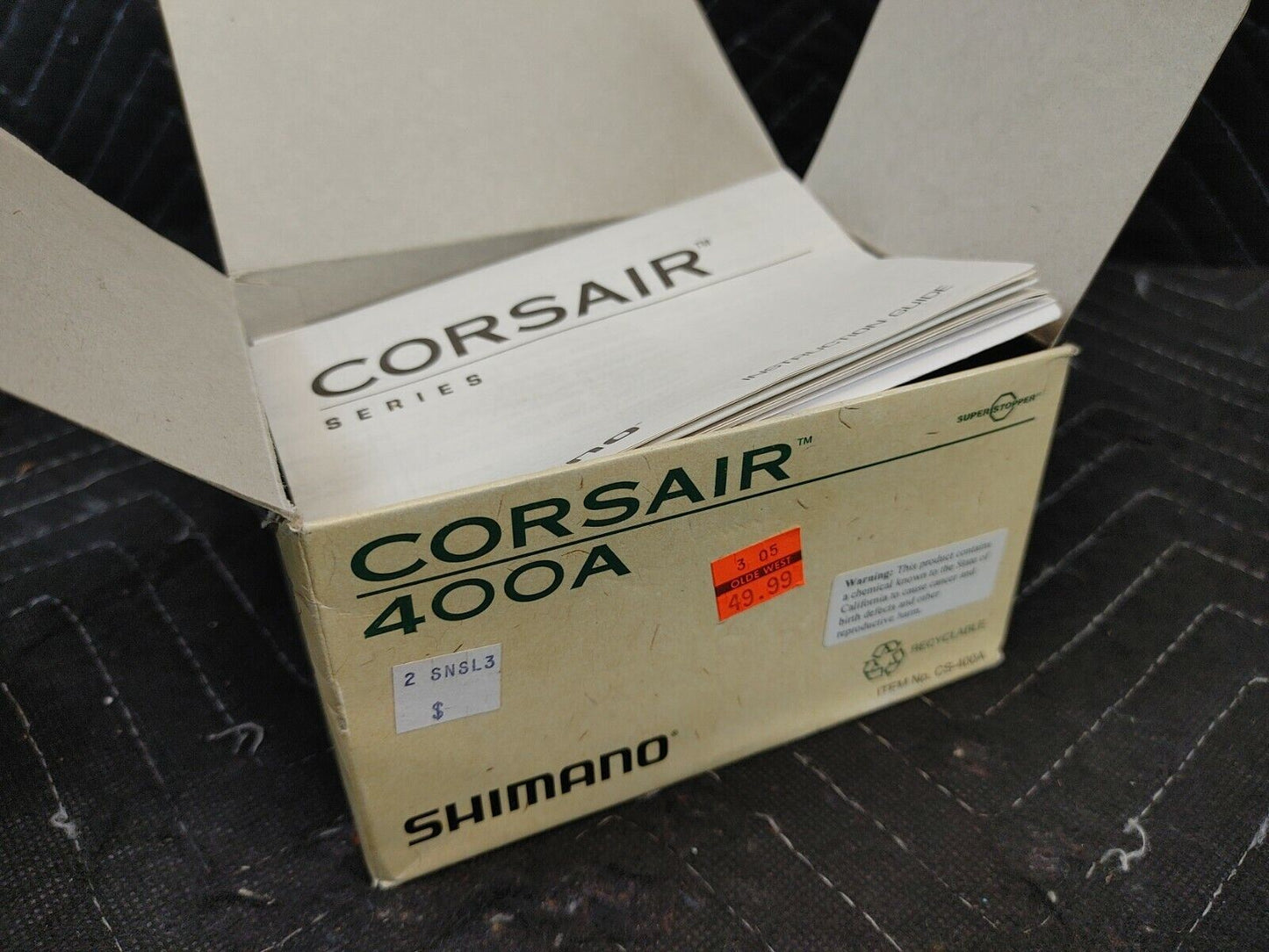 NOS - Shimano Corsair CS 400A Level wind Baitcasting Reel - New & Unused