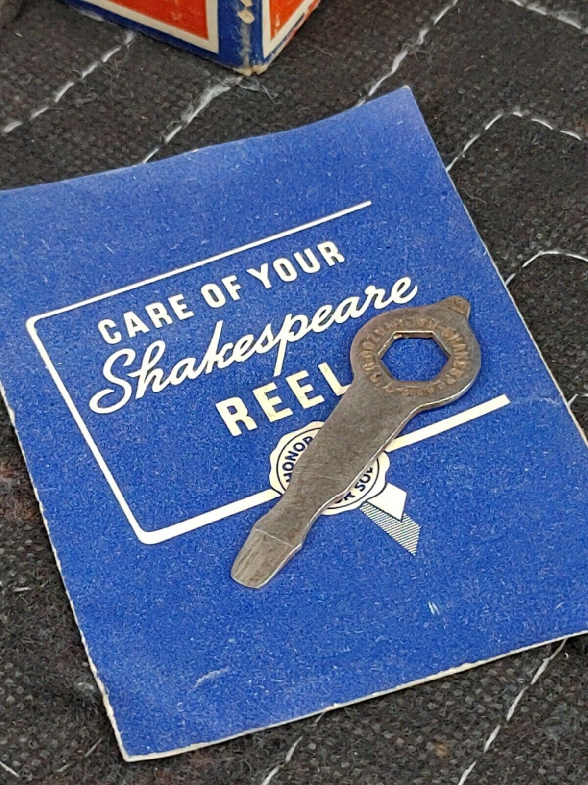 Shakespeare Marhoff No. 1964 Nickel Silver Fishing Reel Model GE w/Box + Insert