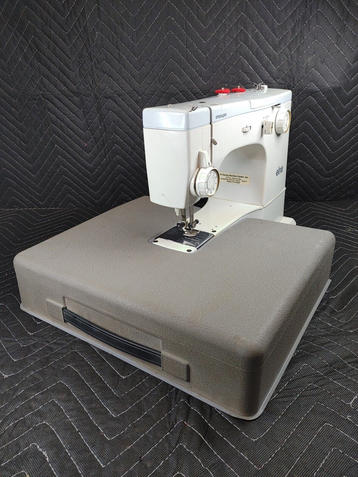 Elna 62C Free Arm Sewing Machine w/ Cams & Extras See Photos