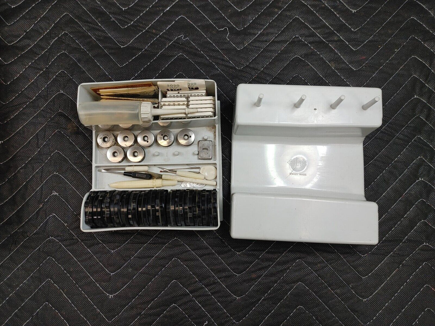 Elna 62C Free Arm Sewing Machine w/ Cams & Extras See Photos