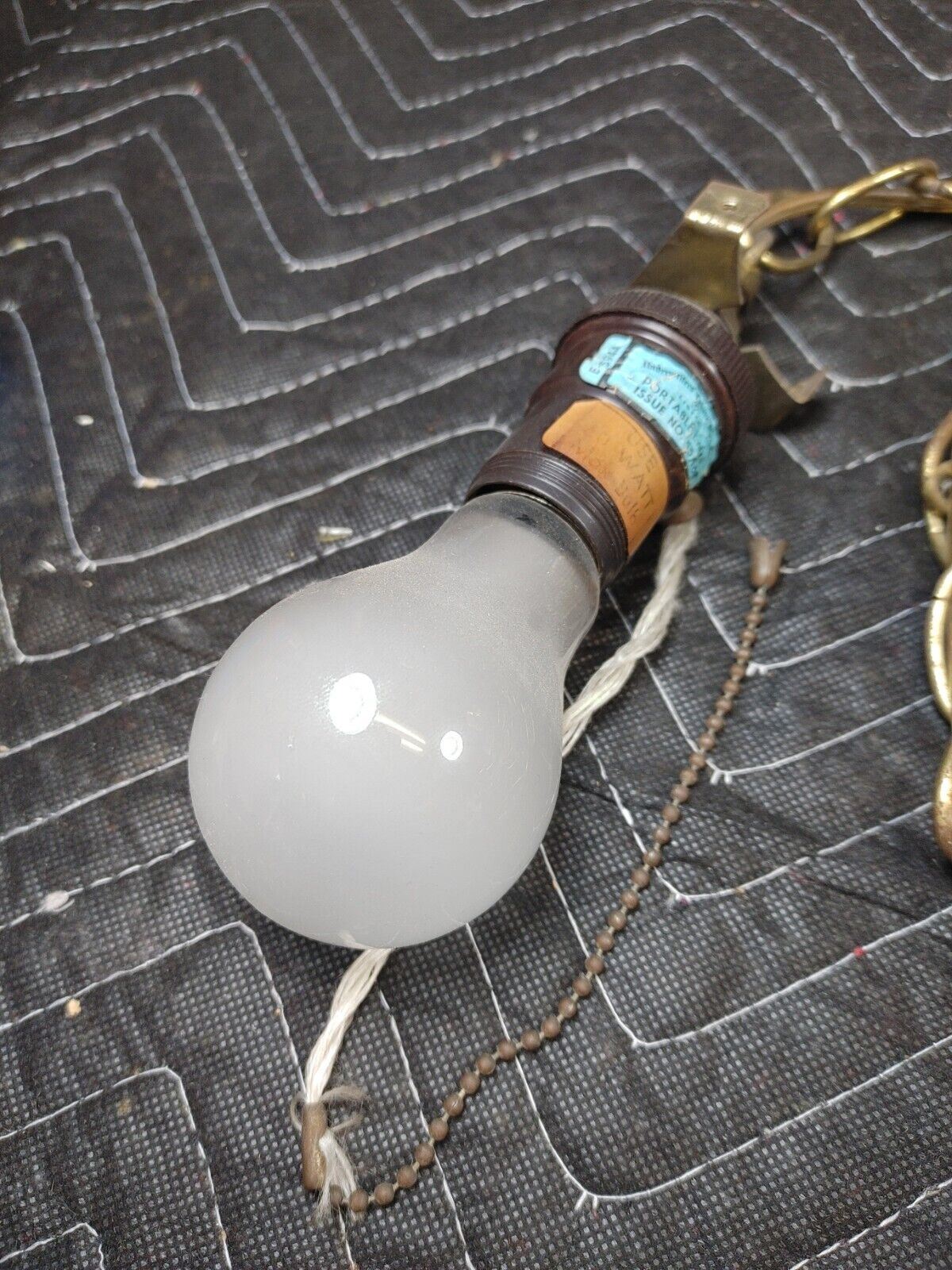 Mid-Century Mod Acrylic Lucite Chain Hanging Color Pendant Lamp 12.5 inch