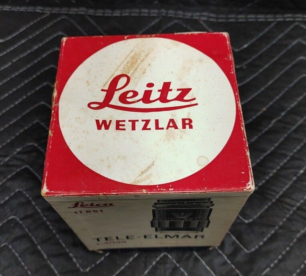 Leica Leitz Wetzlar Tele-Elmar 135mm f/4 Telephoto (Box Only)