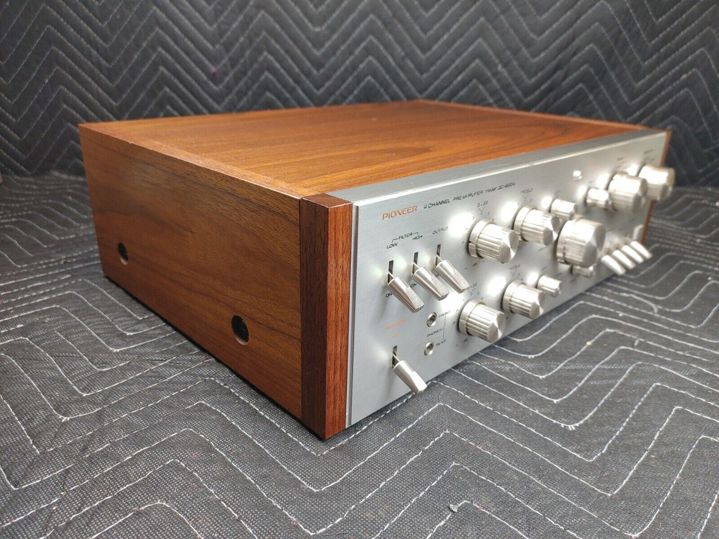 PIONEER QC-800A 4 CHANNEL PREAMPLIFIER Cleaned and Tested - Fully Functional